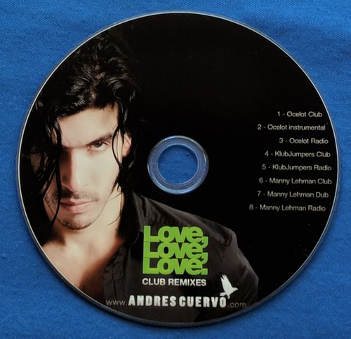 Andres Cuervo Love Love Love CD Promo Love 8 Mixes Manny Lehman Klubjumpers - Picture 3 of 4