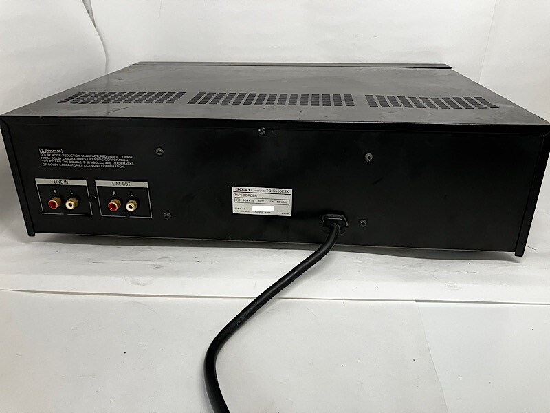 Sony TC-K555ESX 3-Head Cassette Deck Working Free Shipping Sony TC-K555ESX 3-Head Cassette Deck Working Free Shipping