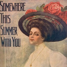Vintage Sheet Music Somewhere This Summer with You             PA-1