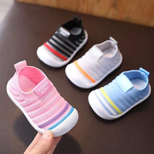 Baby First Walker Knitted Shoes Soft Sole Sneakers