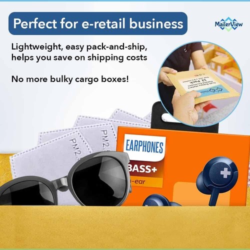 Kraft Bubble Mailers 4x8" #000 - 500 Count Self-Seal Padded Envelopes - Picture 6 of 11