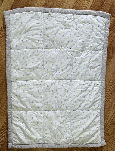 Carters Child of Mine Lamb Stars Baby Cotton Blanket Comforter Quilt - Picture 2 of 4