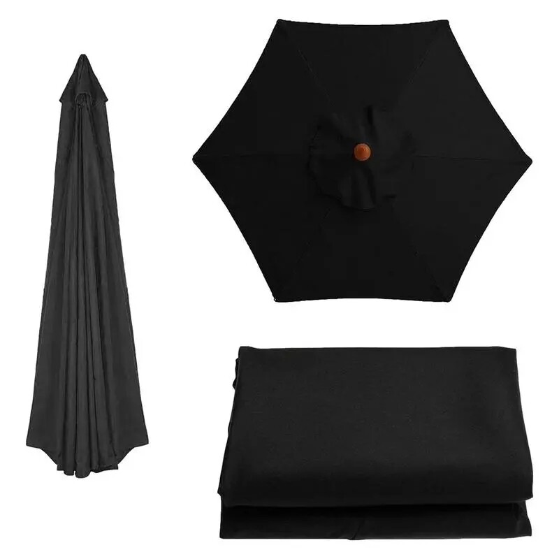 Garden Parasol Replacement Cloth Rainproof Sunshade Canopy Patio