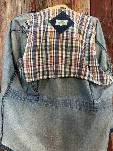 Vintage Herren Denim Chore Mantel Feldjacke Cordkragen ROTER KOPF XXL - Bild 3 von 7