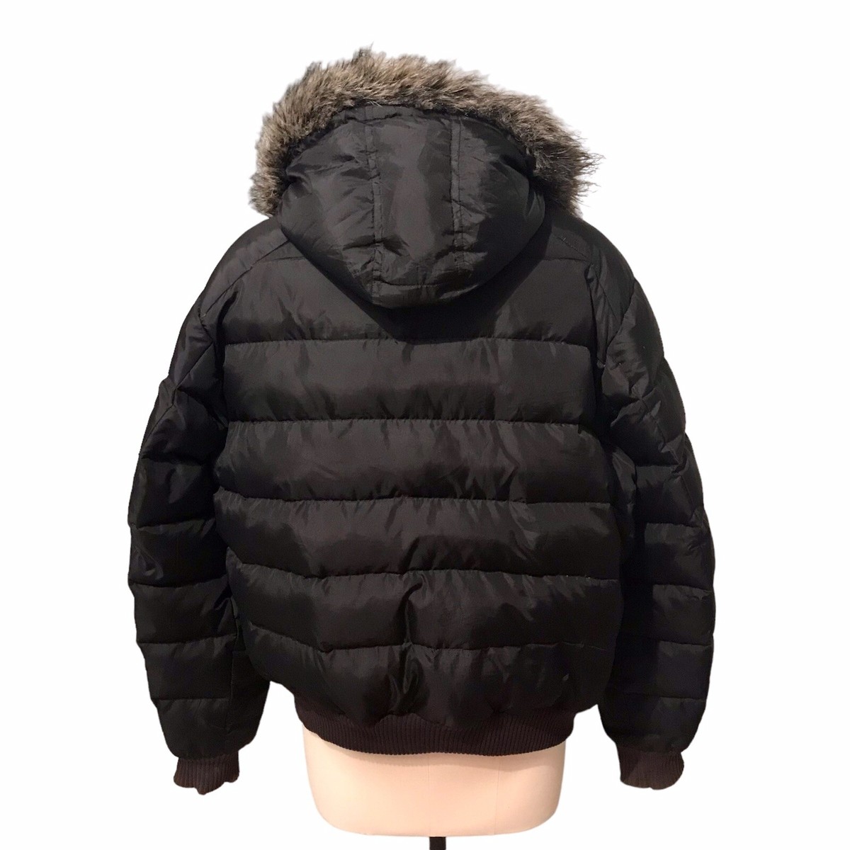 Polo Ralph Lauren VTG Down Bomber Jacket Faux Fur Hood Polo Ralph Lauren VTG Down Bomber Jacket Faux Fur Hood
