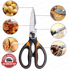 Chef Kitchen Scissors Heavy Duty Stainless Steel Shears for Meat Chicken Poultry