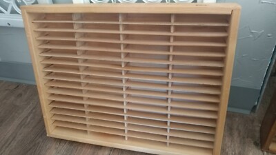 Napa Valley Wooden 64 Cassette Tape Wall Holder Wooden Storage