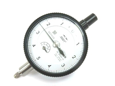 MITUTOYO 2923A-10 Dial Indicator,0 to 0.050'' Range ,0-5-0 Reading .0001'' Grad
