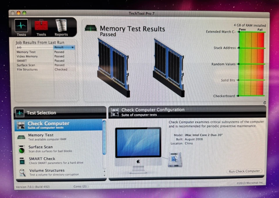 Apple iMac 20-inch August 2008 2.66GHz Intel Core 2 Duo (MB324LL/A) w/Rosaetta - Image 3 of 3