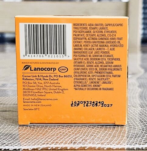 Lanocreme Active Manuka Honey Day Cream Hyaluronic & Vit E 1.76 oz Exp 10/2026 - Picture 6 of 6