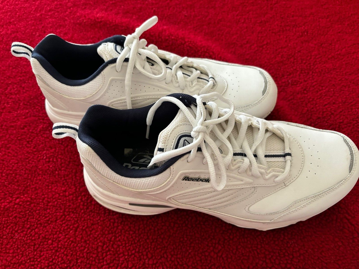 スニーカー Reebok dmxmax Reebok Men's DMX Max White Running Shoes Sneakers 8.5 X Wide 4E No