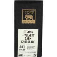 Endangered Species Panther Extreme Dark Chocolate Bar Pack of 4