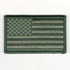 Foliage Green United States US Flag Patch Fits For VELCRO® BRAND Loop Fasteners