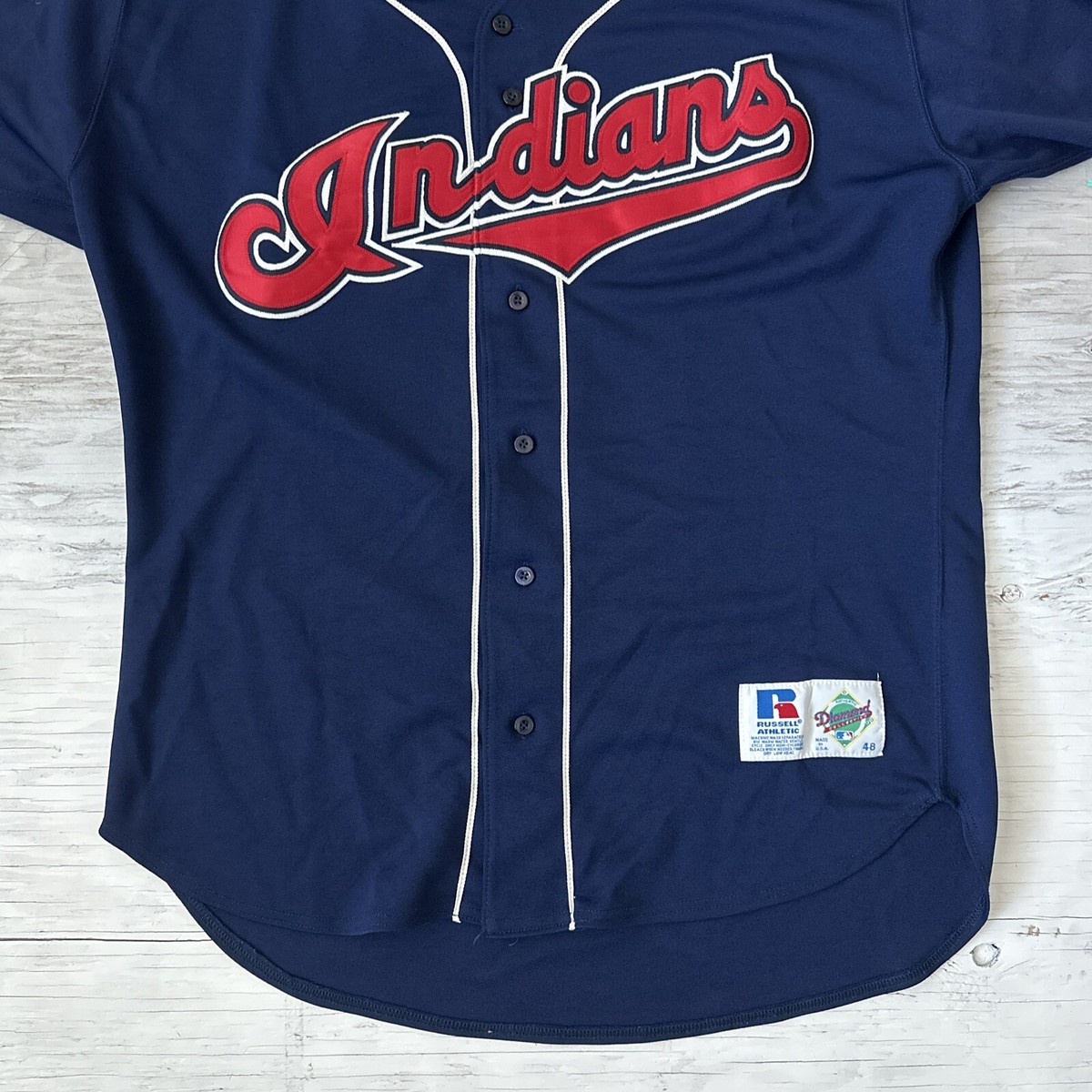 Vintage 90s Cleveland Indians Russell Athletic Diamond Collection