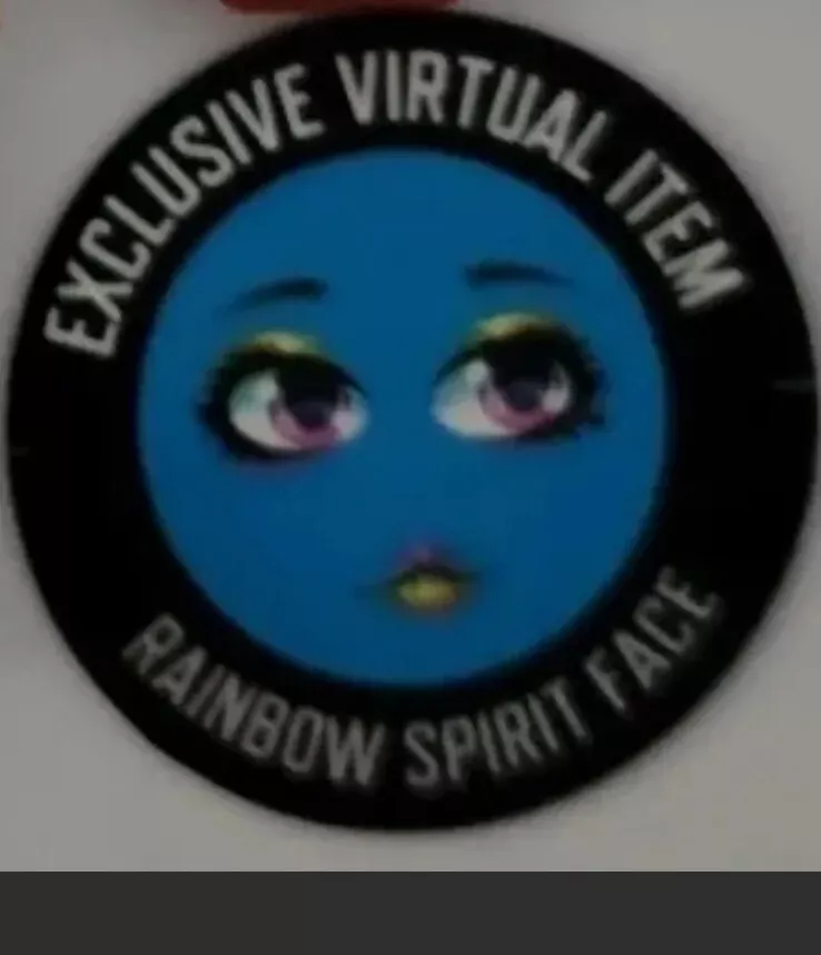 Roblox RAINBOW SPIRIT FACE exclusive virtual RARE CODE - IMMEDIATE delivery