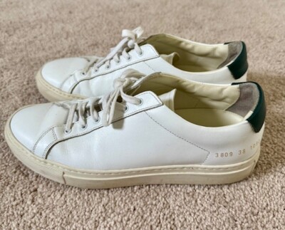 Common Projects Retro Low Special Edition Sneaker (Women). White/Green. Size US8