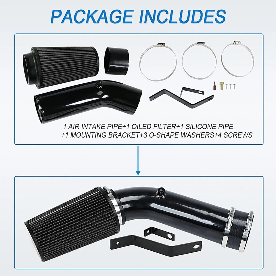 Cold Air Intake Tube & Filter For Ford F250 F350 F450 F-250 7.3L Diesel 1999-03 - Image 4 of 4