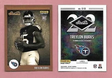 Treylon Burks 2022 Panini INSTANT Studio Rookie Base RC Titans #10 Print Run 911