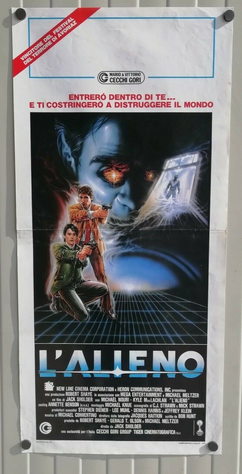 Locandina originale film L'alieno (1987) - Regia di Jack Sholder