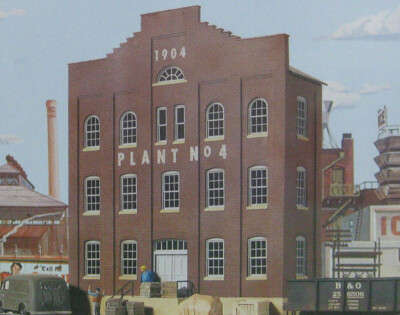 Walthers Cornerstone HO Scale Building/Structure Kit Plant No. 4 Background