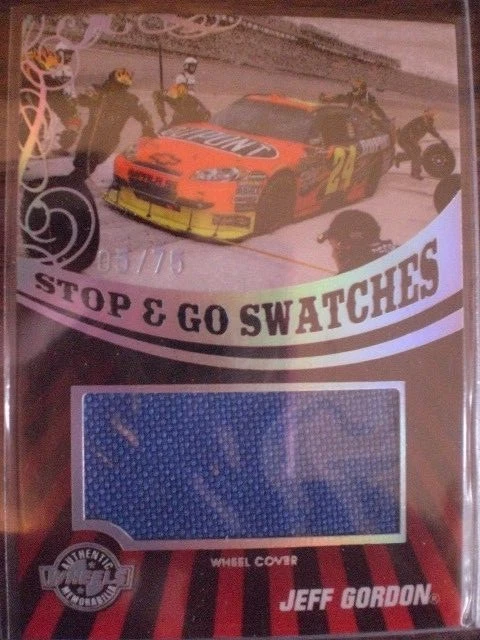 Jeff Gordon 2009 Wheels Stop & Go Swatches RARE #5/75 - Image 2 of 2