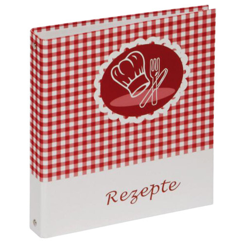 PAGNA Koch Rezepte Ringbuch Motiv Kochmütze rot Ordner DIN A5 Küchenbuch neu