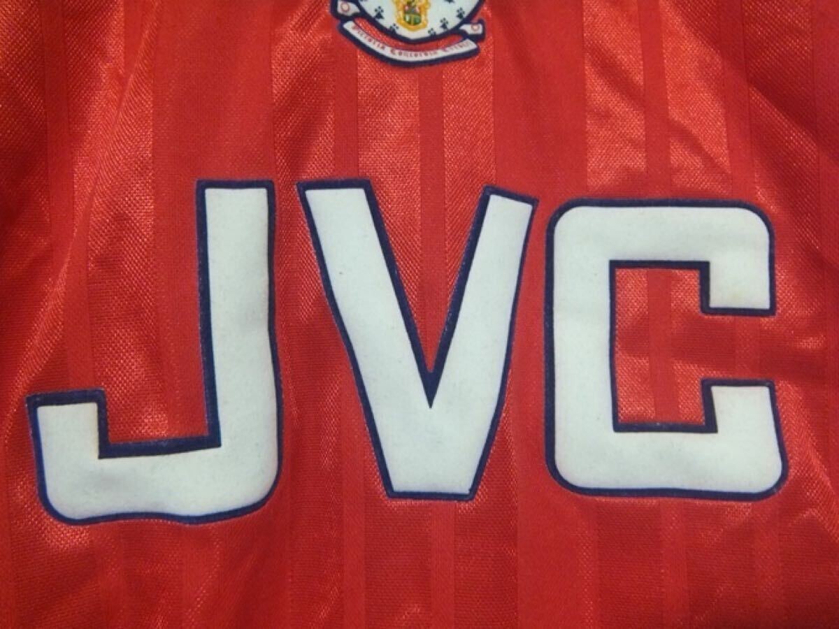 英国製 adidas 92-94 アーセナル ガナーズ ホーム ユニフォーム Arsenal FC 1992-94 sz 38 Football Shirt Jersey LONDON