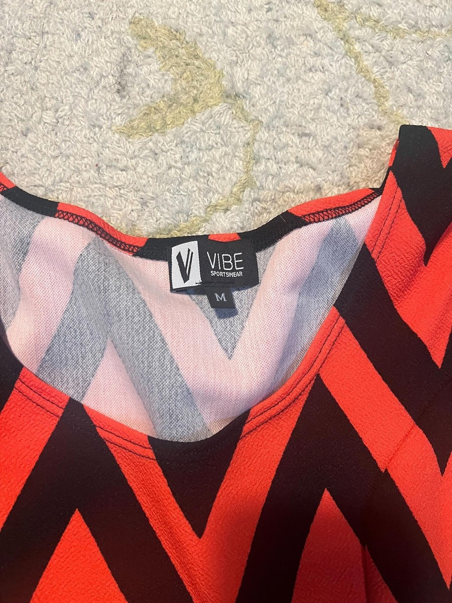 red black chevron dress Vintage 70s Chevron Dress Womens Small Red Black Striped Long Sleeve Babydoll
