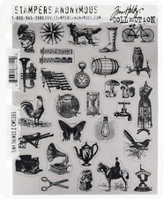 Tim Holtz Cling "Stampers Anonymous" Rubber Stamps Sets - choice of 20 sets