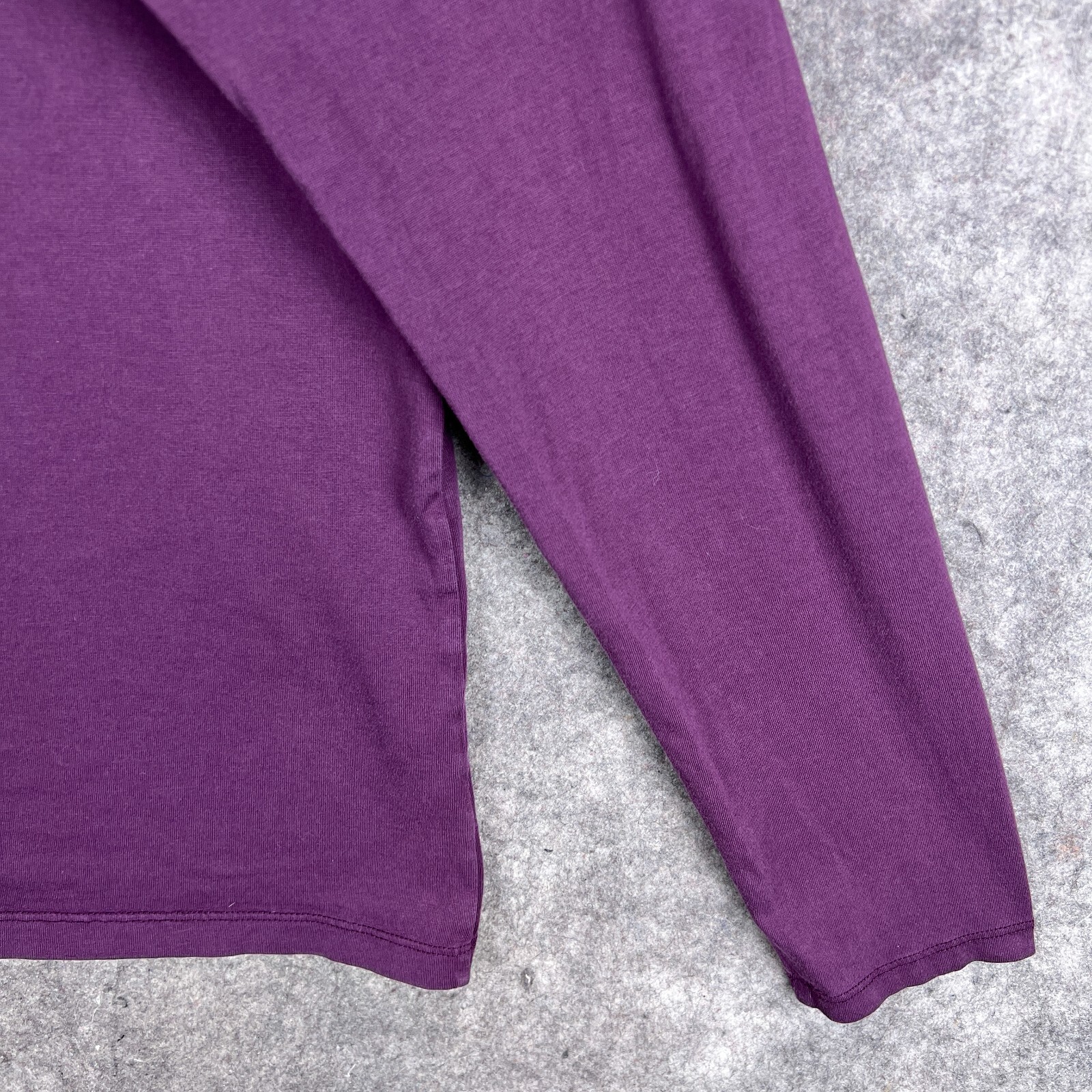 Lands End Top Womens XL Purple Relaxed Fit Long Sleeve Shirt Ladies