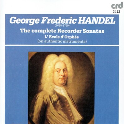 CD L'Ecole d'Orphee - Handel Complete Recorder Sonatas CRD Disc Made in Japan