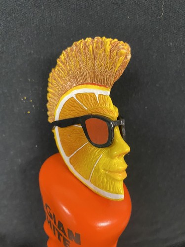 SHOCK TOP BELGIAN WHITE Beer Tap Handle 12" Tall Mohawk Guy FREE SHIP - Picture 6 of 18