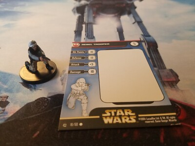 スターウォーズSTAR WARS MINI ATURES REBEL STORM Star Wars Miniatures Rebel Storm 18 Rebel Trooper | eBay
