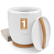 SereneLife Bucket Towel Warmers w/ Customized Fragrances for Spa and Bathroom