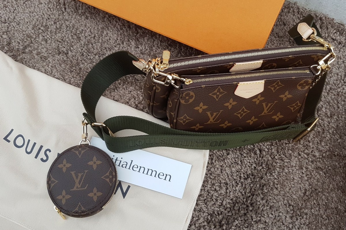 Louis Vuitton Multi Pochette Accessoires Khaki Monogram