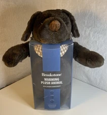 Brookstone Warming Plush Brown Dog with Lavender Aromatherapy Brand New