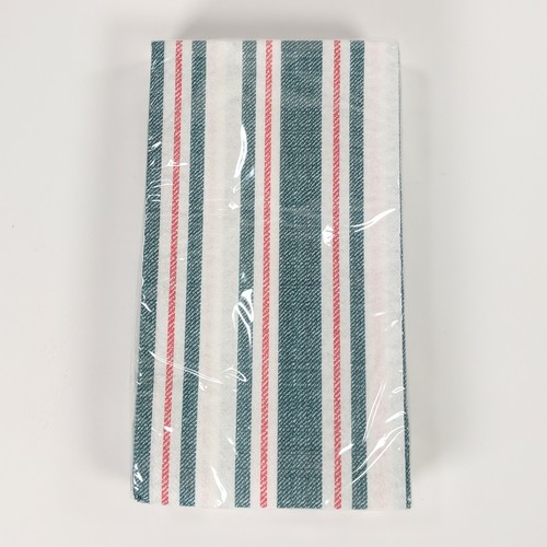 Hearth and Hand 28-count Americana Red/Navy Stripe Guest Towel Paper Napkins - Picture 7 of 9