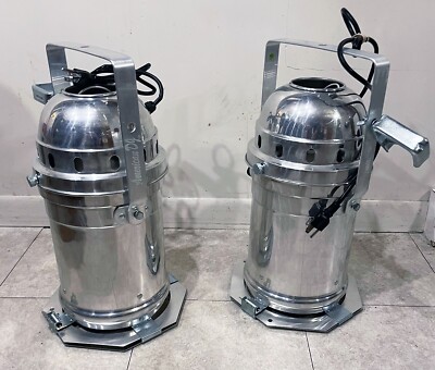 (2) AMERICAN DJ COMBO 64 STAGE LIGHTING SPOT LIGHTS 120V 500W EXCELLENT