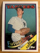 1988 Topps Al Leiter (CORR) Rookie Card (RC) #18 Yankees VG O/C & Edge Ding