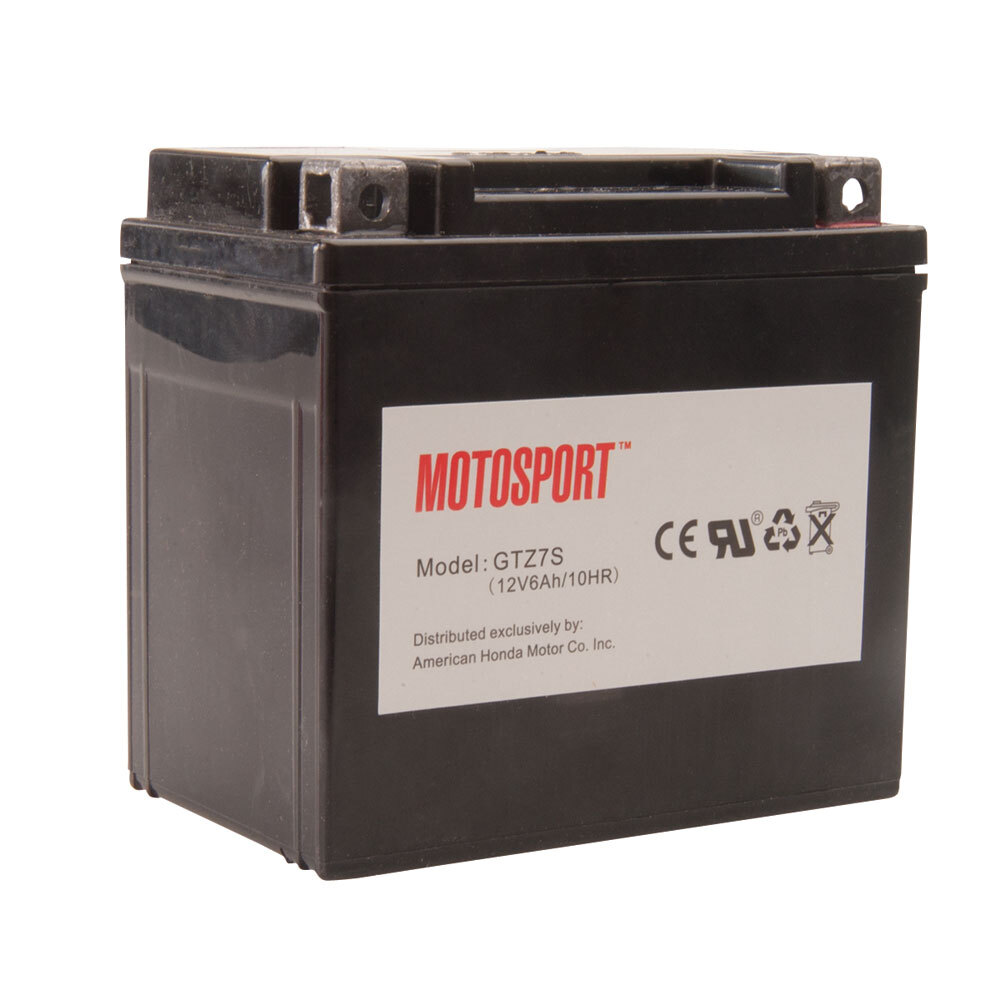 Motosport Maintenance Free Battery With Acid GTZ7S Motorcycle ATV