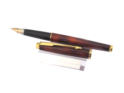 Stylo Plume Parker 35 Prestige Plaque Or Avec Plume En Or N356 - Occasion, Bon état