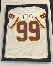 Chase Young Signed Jersey Framed Redskins / Commanders / Washington Football