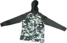 NIKE Mens Thermafit Camo Pullover Fleece Hoodie Sweater Green Brown Size Medium