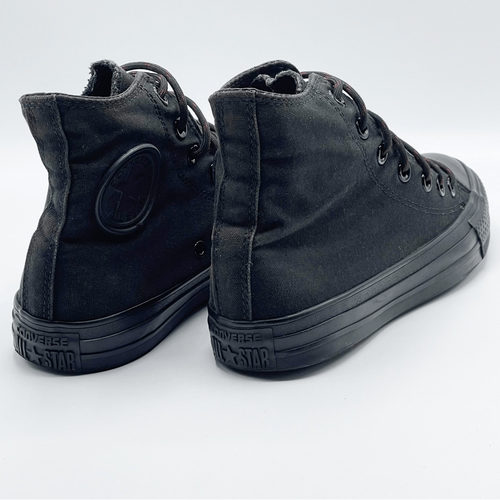 Converse All Star Chuck Taylor Negro sobre Negro Zapatillas Alto Too - Niños 5 - Imagen 3 de 11