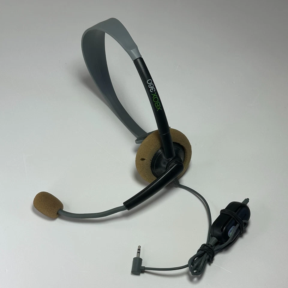 CUFFIE XBOX 360 ORIGINALI MICROSOFT Audio Microfono Auricolare Headset UFFICIALI - Immagine 2 di 4