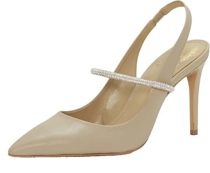 Tacones superiores informales lisos de cuero Vince Camuto