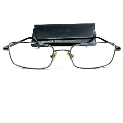 Calvin Klein Collection With Flexon 490 598 Black Silver Eyeglasses Frames H9733 Calvin Klein Collection With Flexon 490 598 Black Silver  main image 4