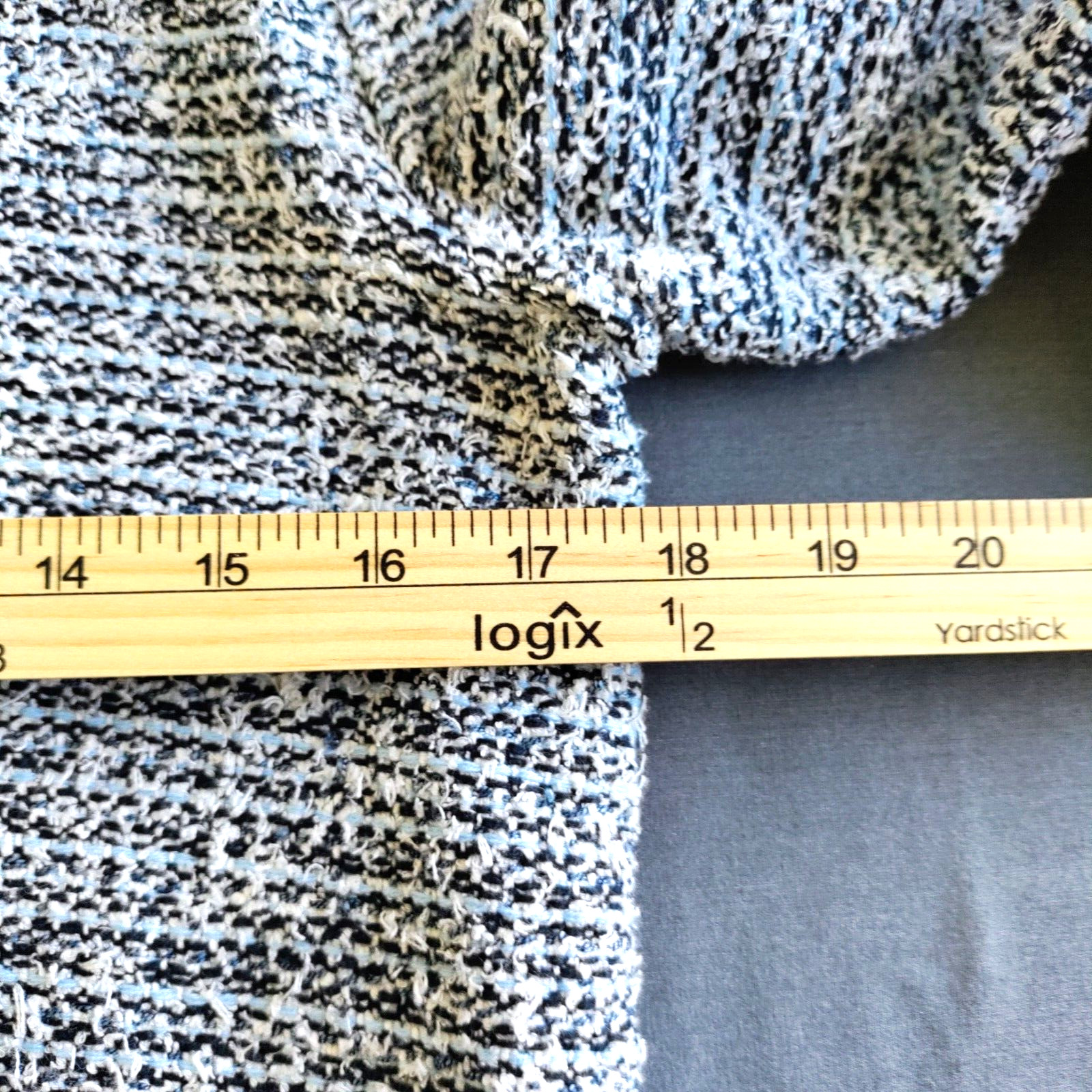 Ann Taylor Loft Women S Bell Sleeve Knit Sweater Navy/White Office Open Cardigan image 8