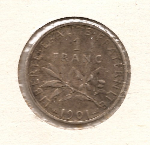 France 1 Franc 0.835 Silver coin 1901 KM#844.1 | eBay France 1 Franc 0.835 Silver coin 1901 KM#844.1 | eBay