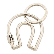Auth HERMES Fer Cheval Horseshoe H Logo Key Ring he2129ff